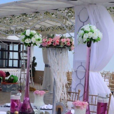 Weddings reception at the rooftop